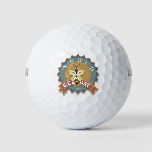 Weltbientag 20. Mai Golfball (Vorderseite)