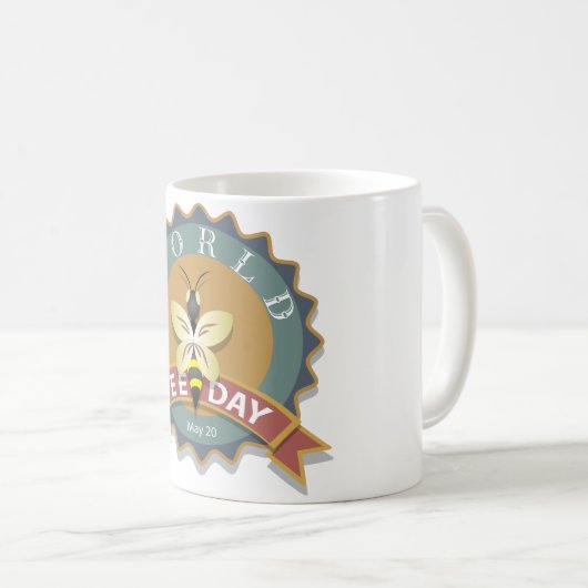 Weltbientag 20. Mai Kaffeetasse (VorderseiteRechts)