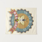 Weltbientag 20. Mai Wandteppich (Vorderseite (Horizontal))