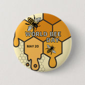 Weltbientag Button (Vorderseite)