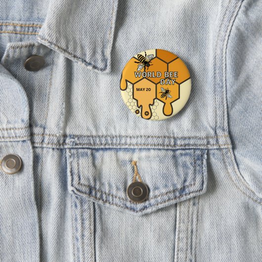 Weltbientag Button (Beispiel)