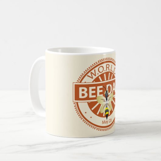 Weltbientag Kaffeetasse (Vorderseite Links)