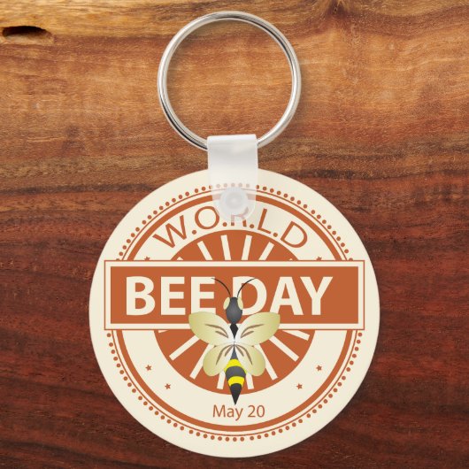 Weltbientag Schlüsselanhänger (Rückseite)