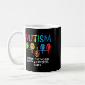 Weltbild aus dem Bewusstsein der Angle Autismus Kaffeetasse (Links)