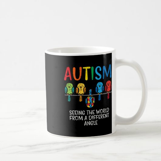 Weltbild aus dem Bewusstsein der Angle Autismus Kaffeetasse (Rechts)