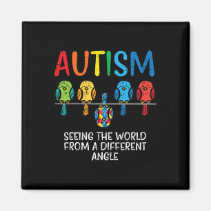 Weltbild aus dem Bewusstsein der Angle Autismus Magnet