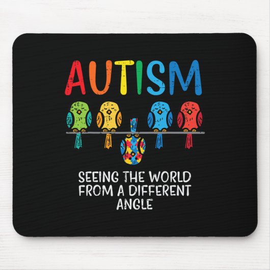 Weltbild aus dem Bewusstsein der Angle Autismus Mousepad (Vorne)