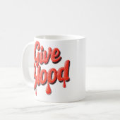 Weltblutspender-Tag-Geburt-Text für die Öffentlich Kaffeetasse (Vorderseite Links)