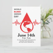 Weltblutspender-Tageskarte (Stehend Vorderseite)