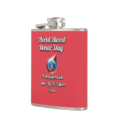 Weltblutspendertag. 14 Juni Flachmann (Links)