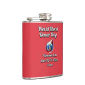 Weltblutspendertag. 14 Juni Flachmann (Rechts)