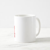 Weltblutspendertag - Glossy Blood Donation Text Kaffeetasse (VorderseiteRechts)