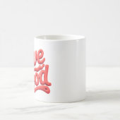 Weltblutspendertag - Glossy Blood Donation Text Kaffeetasse (Mittel)