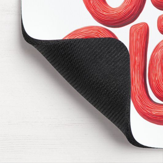 Weltblutspendertag - Glossy Blood Donation Text Mousepad (Ecke)