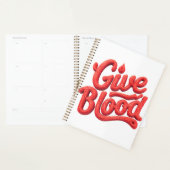 Weltblutspendertag - Glossy Blood Donation Text Planer (Anzeige)