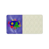 Weltbürger Adressaufkleber (Vorne)