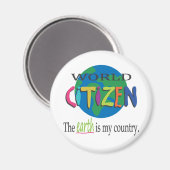 Weltbürger Magnet (Vorderseite/Rückseite)