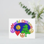 Weltbürger Postkarte (Stehend Vorderseite)