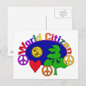 Weltbürger Postkarte (Vorne/Hinten)