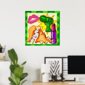 Weltbürgerlicher Pop Art DRUCKEN POSTERS DECOR Poster (Heimbüro)
