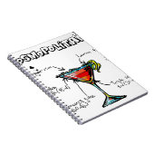 Weltcocktail-Rezept Notizblock (Rechte Seite)