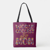 WeltCoolste Mama mit CROWN + Ihr Backgr. Tasche (Rückseite)