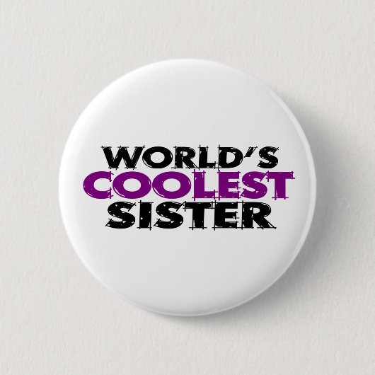 Weltcoolste Schwester Button (Vorderseite)