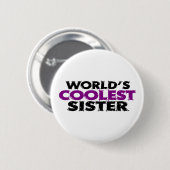 Weltcoolste Schwester Button (Vorne & Hinten)