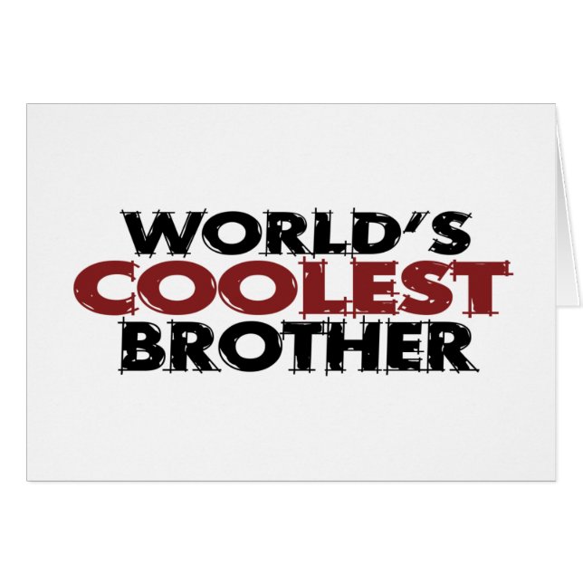 Weltcoolster Bruder (Vorderseite (Horizontal))