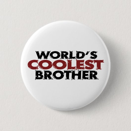 Weltcoolster Bruder Button (Vorderseite)