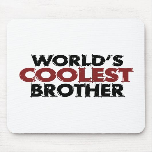 Weltcoolster Bruder Mousepad (Vorne)