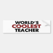 Weltcoolster Lehrer Autoaufkleber (Vorne)