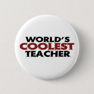 Weltcoolster Lehrer Button