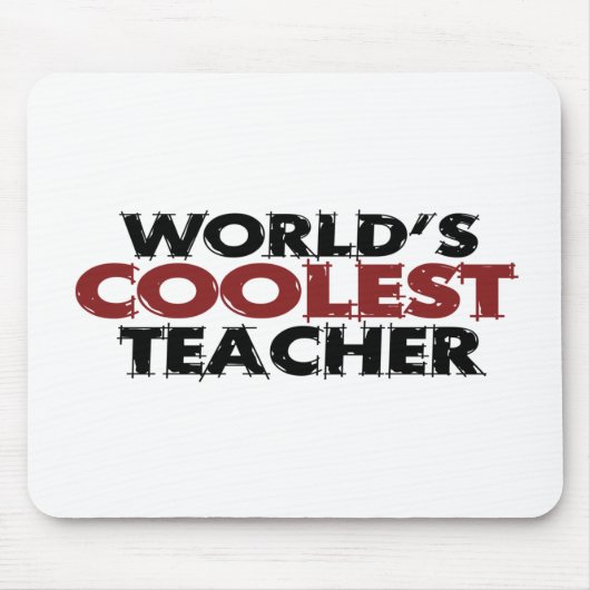Weltcoolster Lehrer Mousepad (Vorne)