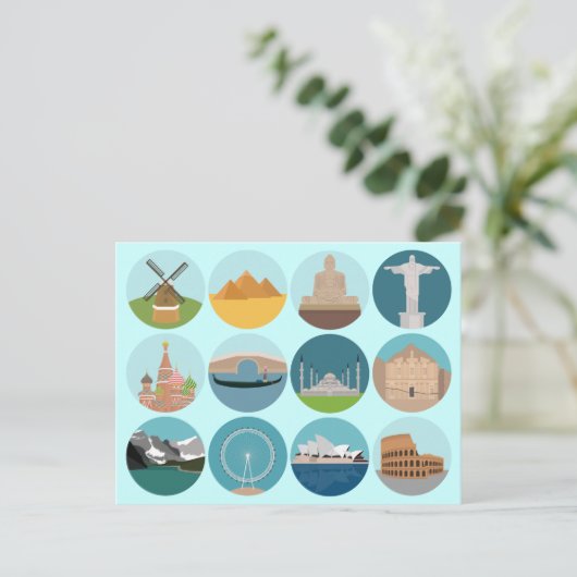 Weltdenkmäler Postkarte (Stehend Vorderseite)