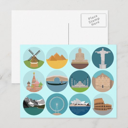 Weltdenkmäler Postkarte (Vorne/Hinten)