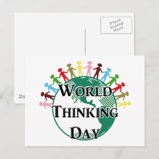 Weltdenktag Postkarte (Vorne/Hinten)