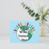 Weltdenktag Postkarte (Stehend Vorderseite)