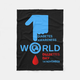 Weltdiabetestag 2023 Typ 1 Diabetes Typ 2 Awa Fleecedecke