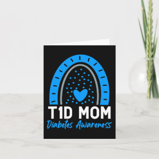 Weltdiabetestag Kleidung T1D Typ-1-Diabetes-Mutter Karte