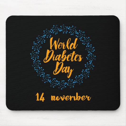 Weltdiabetestag  mousepad (Vorne)
