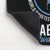 Weltdiabetestag November Krankheitsbewusstsein Mousepad (Ecke)