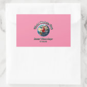 Weltdiabetestag. Süß ohne Zucker. Rechteckiger Aufkleber (Tasche)