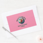 Weltdiabetestag. Süß ohne Zucker. Rechteckiger Aufkleber (Umschlag)