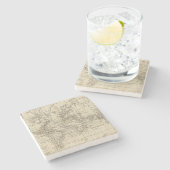 Weltdiagramm Steinuntersetzer (Seitenansicht)