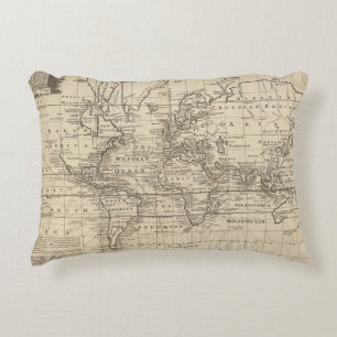 Weltdiagramm Zierkissen