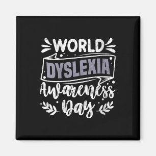Weltdyslexie-Tag der Frauen lustige Grafik Magnet