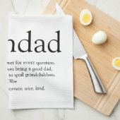 Welten am besten je Großvater, Großvater, Papa Def Geschirrtuch (Viertel Falte)