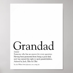 Welten am besten je Großvater, Großvater, Papa Def Poster