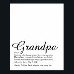 Welten am besten je Großvater, Großvater, Papa Def Poster<br><div class="desc">Personalisieren Sie für Ihren besonderen Großvater,  Großvater,  Papa oder Pop,  um ein einzigartiges Geschenk zu schaffen. Eine perfekte Art,  ihm zu zeigen,  wie phantastisch er jeden Tag ist. Entwickelt von Thisisnotme©</div>